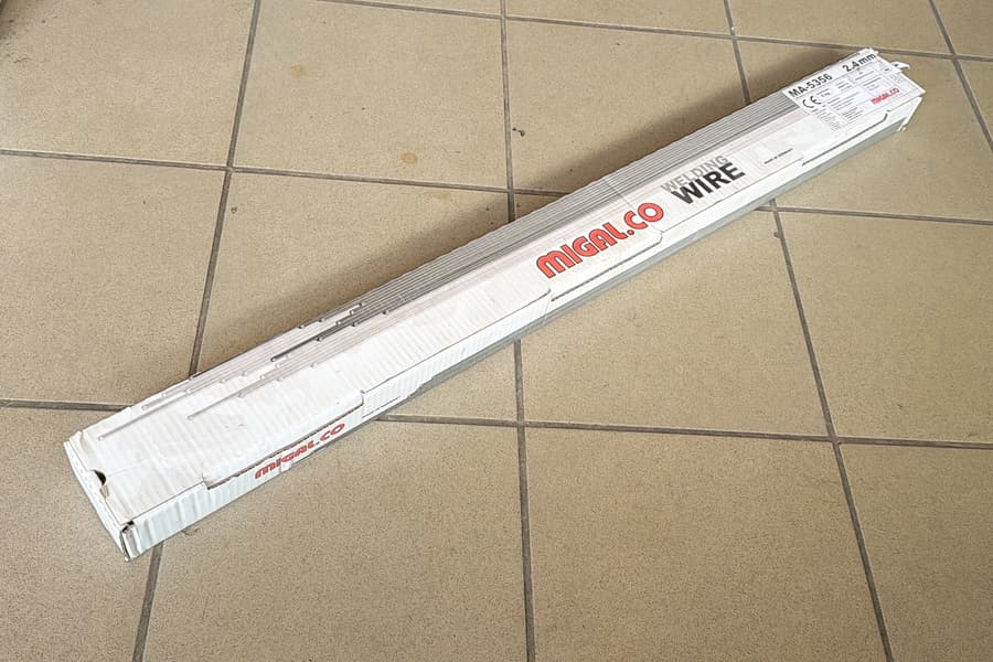 Karton mit Alu Schweißdraht Migal.co MA-5356, 2,4 mm